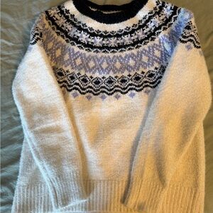 Maurices Black and White Patterned Sweater